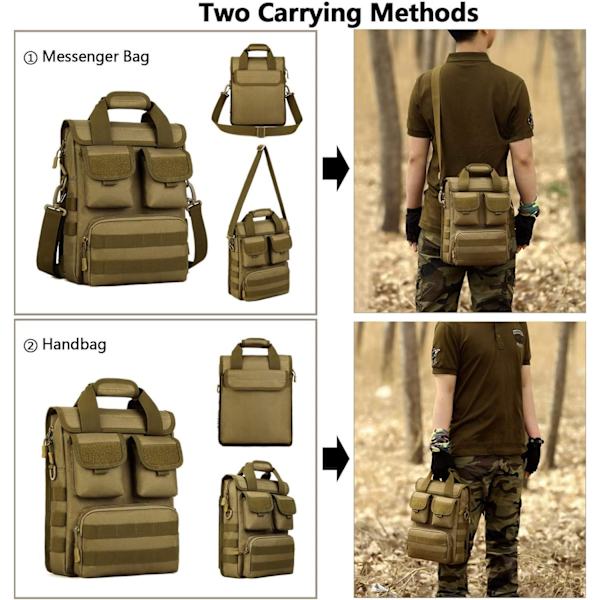 Tactical Crossbody Bag för män Militär axelväska Vattentät Mes