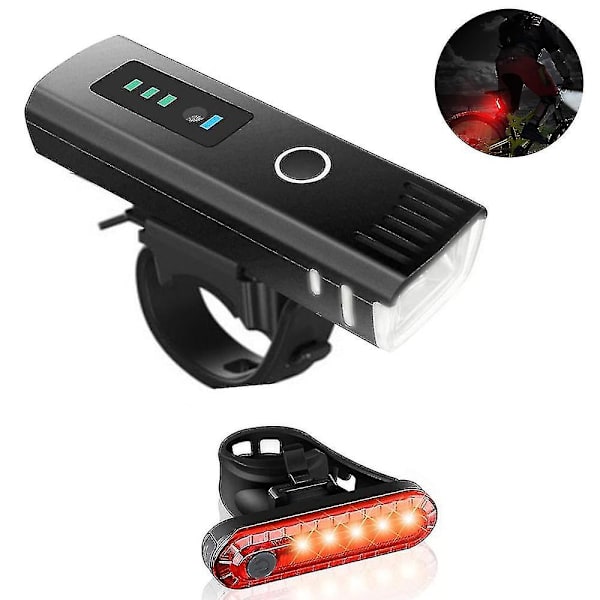 Cykellampset, USB-laddningsbart cykellampset LED-cykellampa