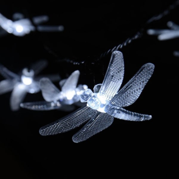 Solar 30led Dragonfly Lyslenke Utendørs Hagegård Jul