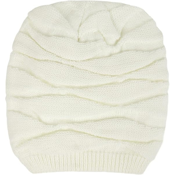 Unisex Vintervarm Fleecefodrad Slapp Stickad Beaniehatt Strumphatt Skallehatt för Män Kvinnor