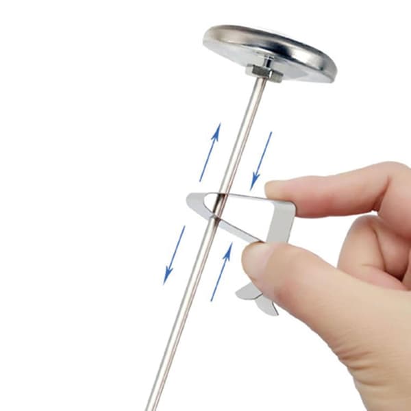 3x Termometer Fastgørelsesclips, Grill Time Probe Clip, Temperatur Probe Holder, Multifunktionel Stål Termometer Clip