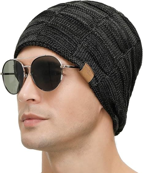2 pakker Slouchy Beanie til mænd Vinterhatte til mænd Cool Beanies