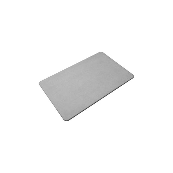 (Grå) Diatoméjord Bademåtte Bademåtte Skridsikker Brusebadsmåtte til Badeværelse 60 x 40cm Gray