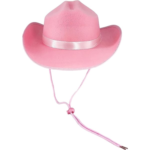 Cowboyhatt Westernhatt, utklädningskläder för barn, låtsaslek, festgåvor, rosa