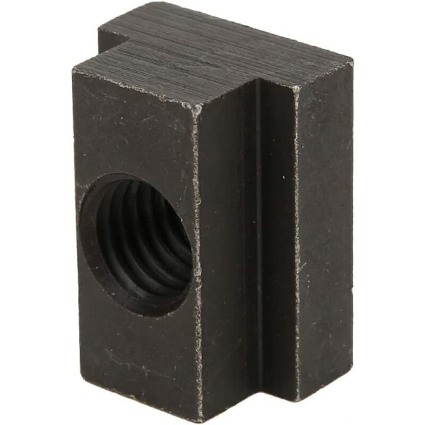 5 st M12 T-spår muttrar, T-spår muttergänga, med svart oxidfinish