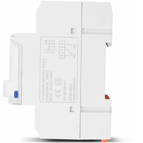 24 timmars digital LCD-display elektronisk klocka 85-265V DIN-skena montering intelligent programmerbar analog timer med 15 minuters intervall (16A)