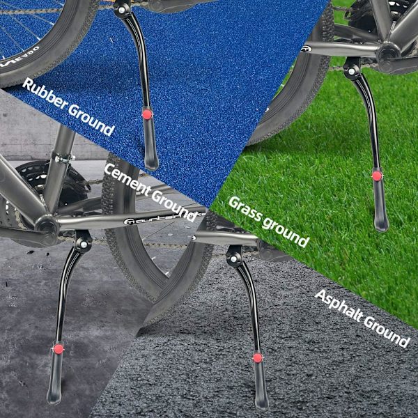 Cykelstöd, justerbart cykelstöd i aluminiumlegering med halkfri gummifot, cykelstöd för MTB-landsvägscykel