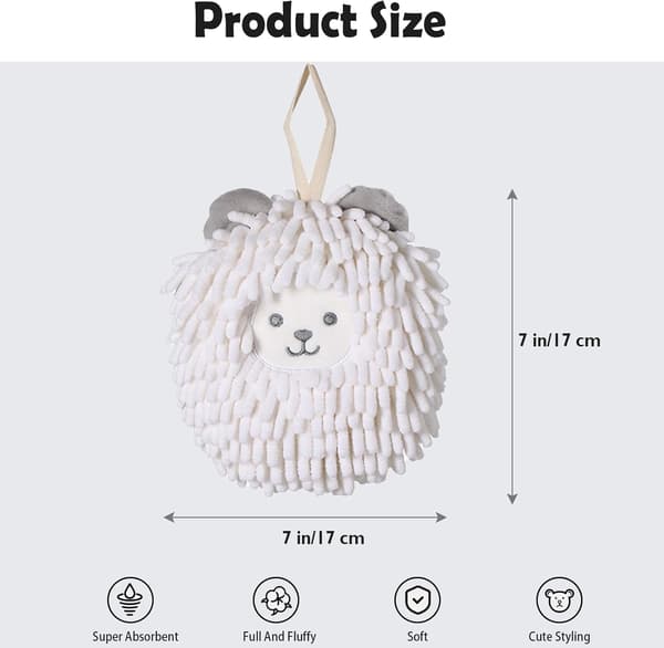 2-pak mikrofiber hængende håndklæder, superabsorberende og hurtigtørrende