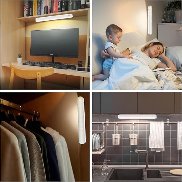 Tre farvetemperatur lysstyrke natlys strimler af LED tabl