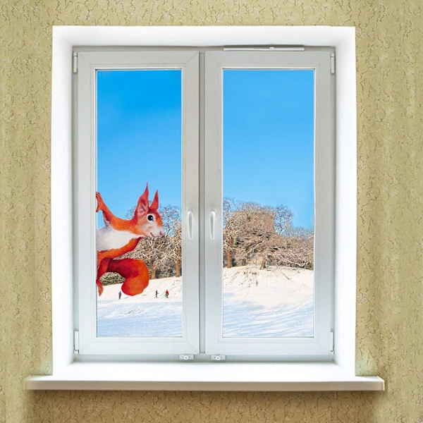 3PCS Peeping Squirrel Wall Decal, Woodland Stickers for Walls and Windows  Stick
