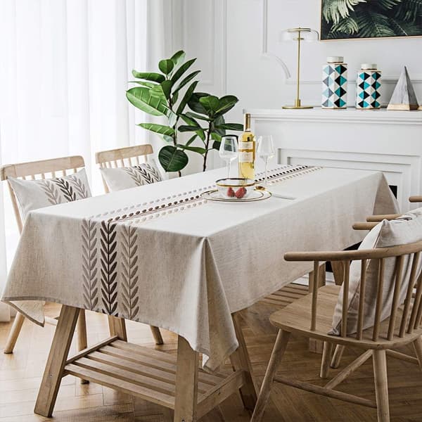 Snygg fyrkantig rektangulär duk/bordsduk för kök Din