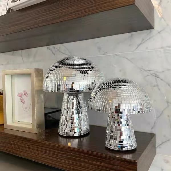 Sopp discokulefestrommet Spisestuedekorasjon Disco Speil