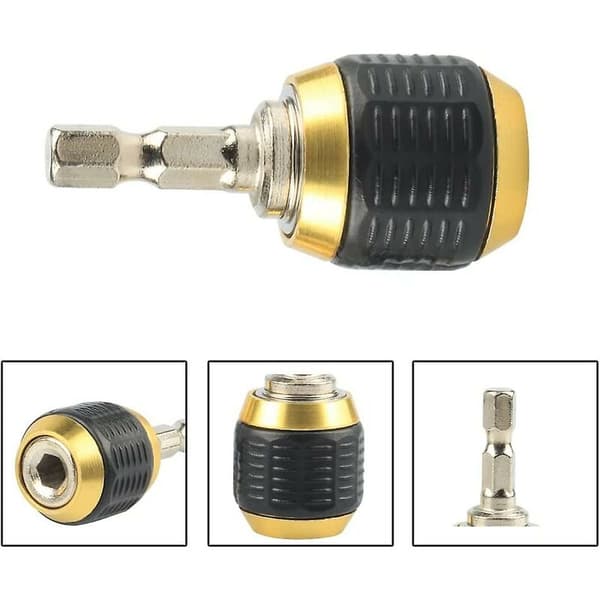 3 stk Drill Chuck Universal 1/4\" Hex Håndtak Retractable Drill Chuc