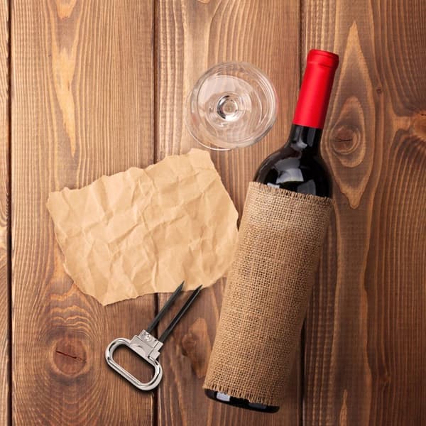 Manuel flaske i rustfrit stål med håndtag til bar/vin/øl