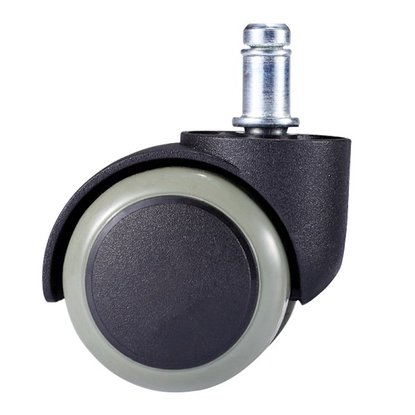 Sett med 5 kontorstolhjul - Mål: 11 x 50 mm - Kontorstolhjul egnet for harde gulv - 360° rotasjon