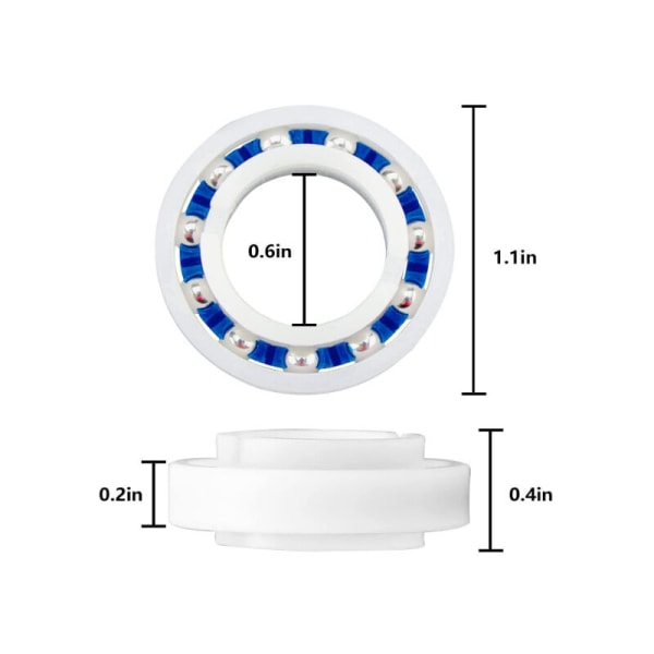 4 kappaleen sarja pallolaakereita, jotka sopivat Polaris 280 180 Robot Pool C