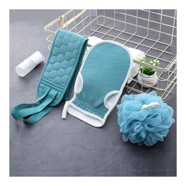 Bleu Bath Body Brush Shower Deep Exfoliating Decontamination Glov