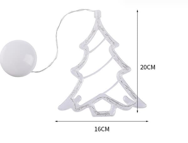 Juldekorationer, 4-pack renar, julgran och tomte