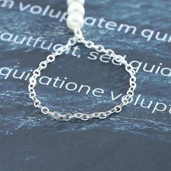Perle Finger Ring Armbånd Sølv Slave Armbånd Håndkæde Hver