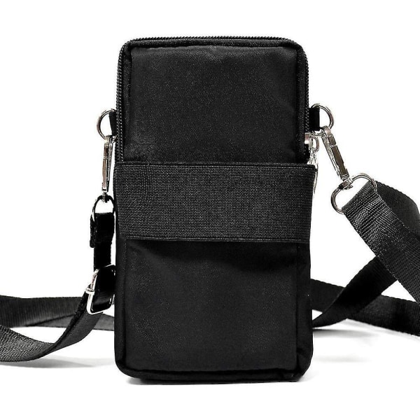 Telefonväska Handväska Plånbok Crossbody-väska Lätt rymlig fickor Smartphone Sport