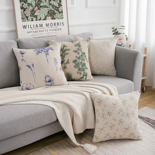 Sæt med 4 stk. Pudebetræk 45x45cm Søde Dekorative til Sofa Stue