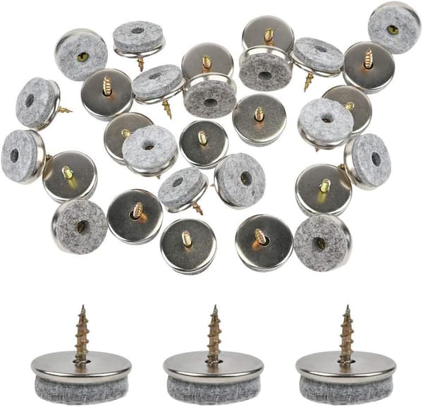 Stickade bordsstolsbensskydd Elastiska stolsmöbler strumpor set Trägolvskydd för möbelben, Brun, 24-pack (Mörkbrun)