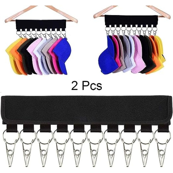 2 stk Baseball Caps Organizer, Cap Henger, Baseball Cap Holder