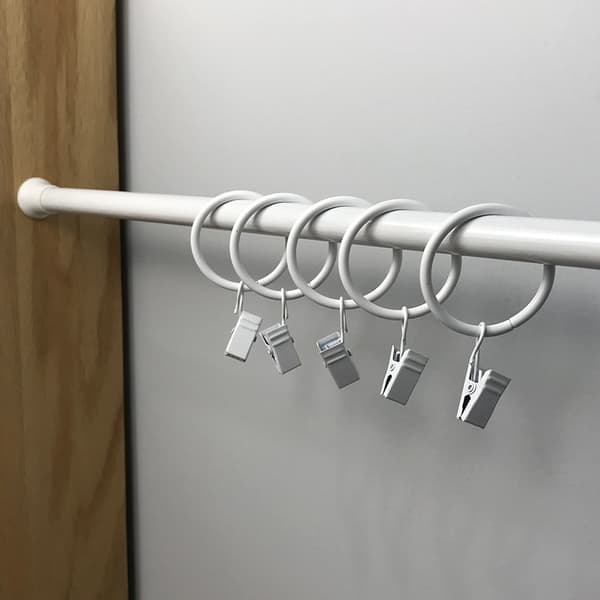 Gardinstangsklipsringe - Ringklips til gardinpaneler 1,7\"
