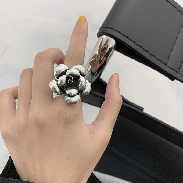 2kpl Oversize Statement Rings Queen Wedding Finger Ring -asu J