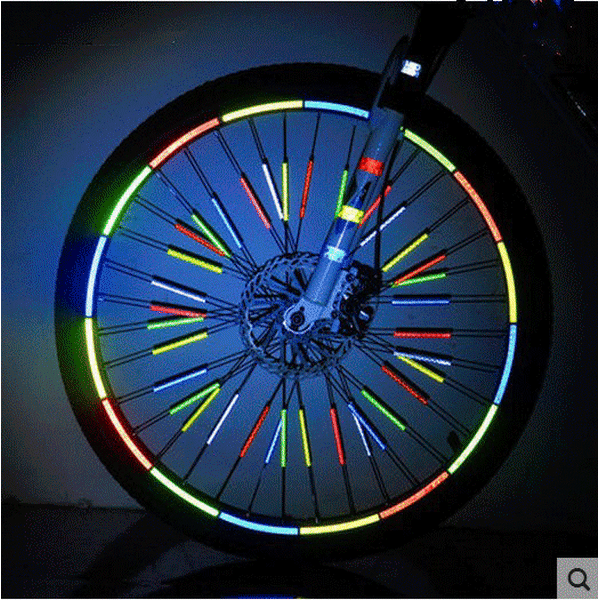 12 st Cykelhjul Reflektorer Katadioptrar Cykelhjul Ekrar Reflektor Cykel Ekrar Reflektor Cykel Ekrar Reflektorer, Orange, 7,5 * 0,5 cm