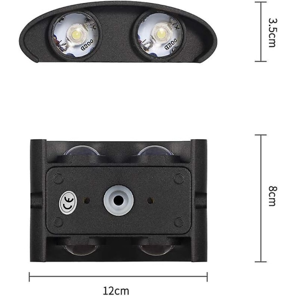 Led vegglampe innendørs moderne Led vegglampe aluminium Ip65 vanntett opp og ned