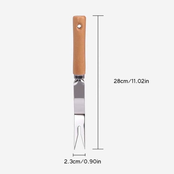 Weeding Fork, Stainless Steel Weeder Manual Planting Weeder with