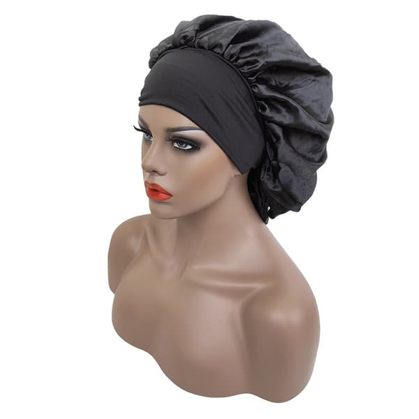 Satin Bonnet, 3 stk. Silke Hår Bonnet til Kvinder Hårpleje, Blød Søvn