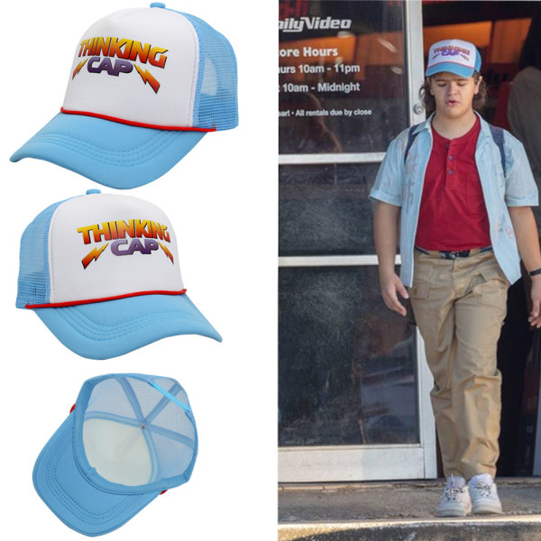 Stranger Things 4 med samma mesh-keps för män och kvinnor.