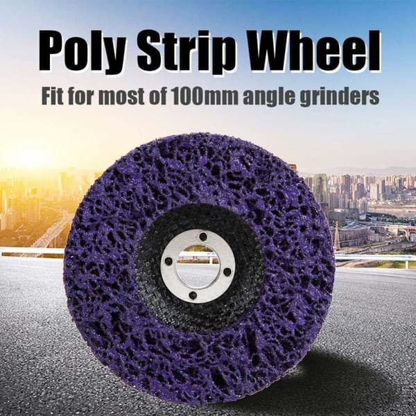 5 stk Poly Band Wheel Disc Rust Removal Tool Clean Quality Grinder