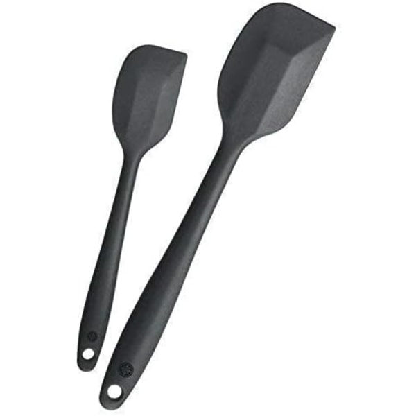 Silikoninen keittiölastaspaatteli [BPA-vapaa] (Musta - 2 kpl) Mini Delicate