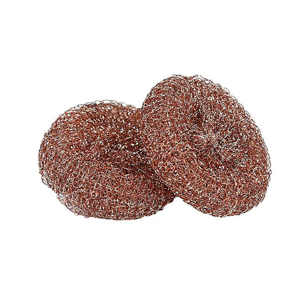 Rustfrit stålskrubbe - Pakke med 10, diameter 8,5 cm