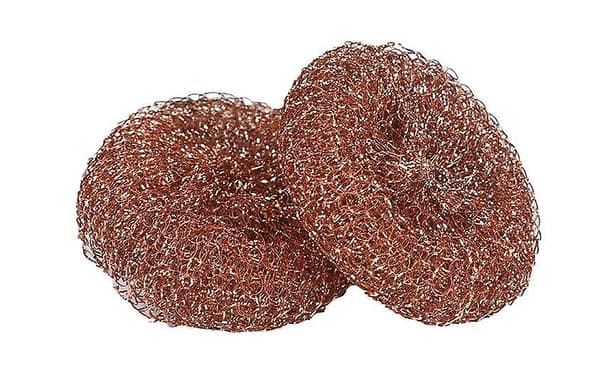 Rustfritt stålskrubb - Pakke med 10, diameter 8,5 cm