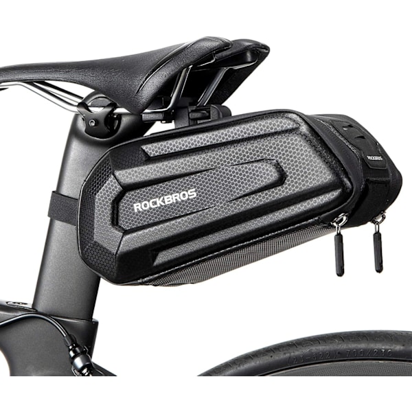 Cykelsadelsväska, stel MTB bakre förvaringsväska för cykel BMX Scooter 1,7L