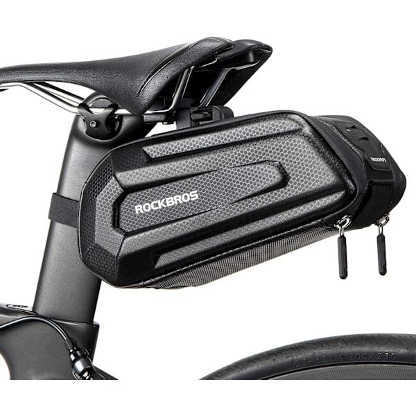 Cykelsadeltaske, stiv MTB bagagerumstaske til cykel BMX scooter 1,7L