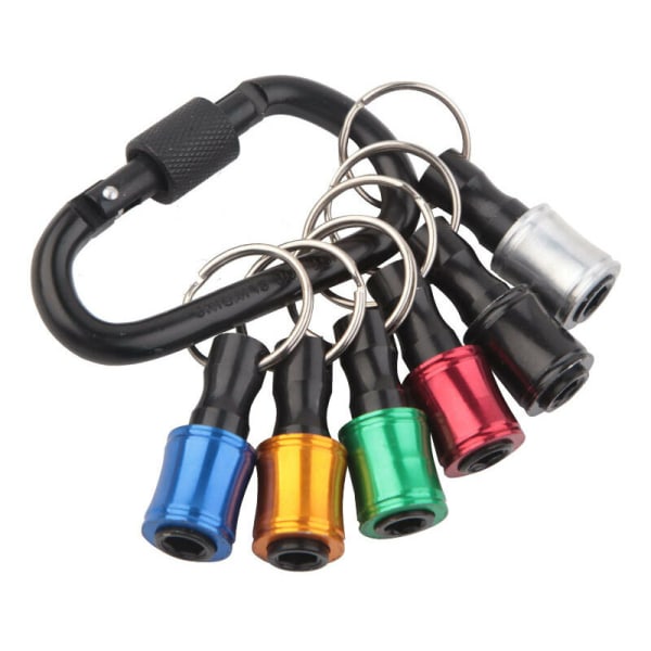 6 stk. sekskantskaft skrutrekkerbitsholder 1/4 tommers adapter raskt