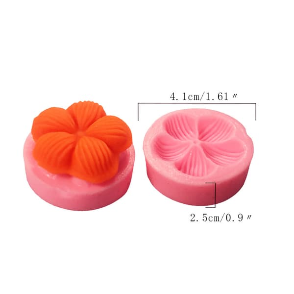Plommonblomma blomma silikon fondantform kök sockerpasta bakning