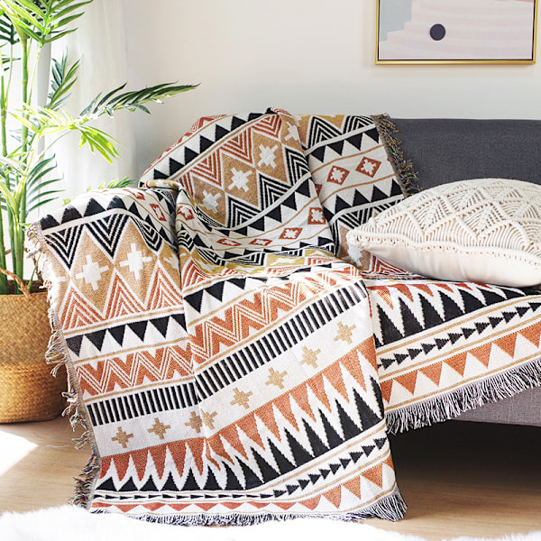 Sydvästlig filt Aztec Navajo och Tribal filtar för soffa säng vardagsrum stol soffa dekorativ 90*150cm