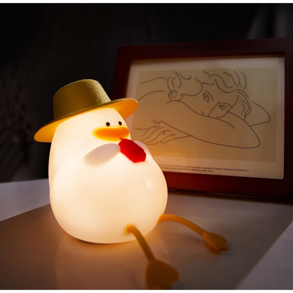 Cute Duck Night Light, Cute Duck Lamp til børn, Cute Duck Light S