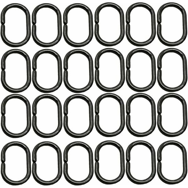 24-pack duschdraperiringar C-ringar krokar i badrummet 24-pack