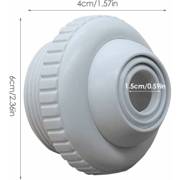 Piscine Buse - Buse De Rechange Raccord Blanc, Buse Refoulement P