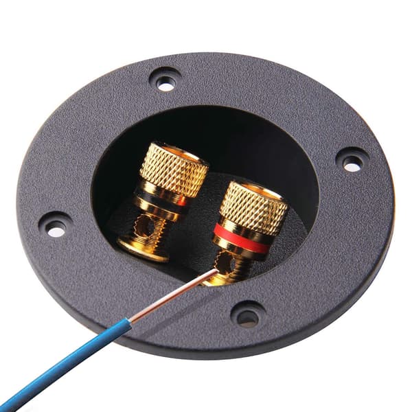 Way Speaker Terminal Block 2 stk Høyttalerterminal Binding Post for Subwoofer Kabel Plugger Terminaler