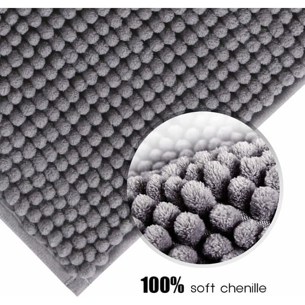 Absorberende og sklisikkert badematte 80cm x 50cm Dusjmatte