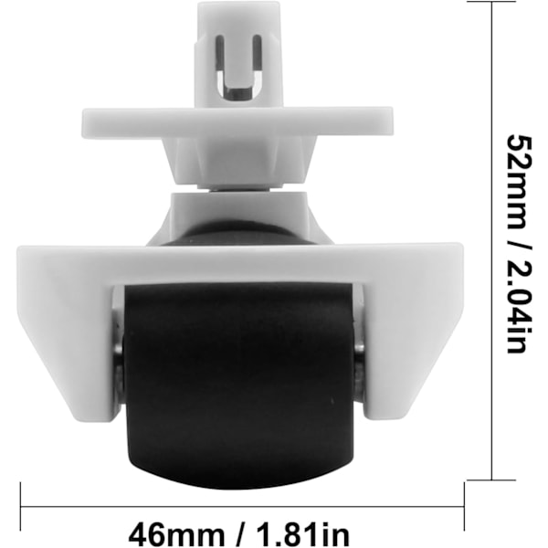 Framhjul, Lågbrus Framhjul, Framhjul, Däck, Hjul för Roborock S8/S7/Q7/S6/S5/G20/G10S/G10/T7S/S65/S55 Serie Robotdammsugare, för Xi