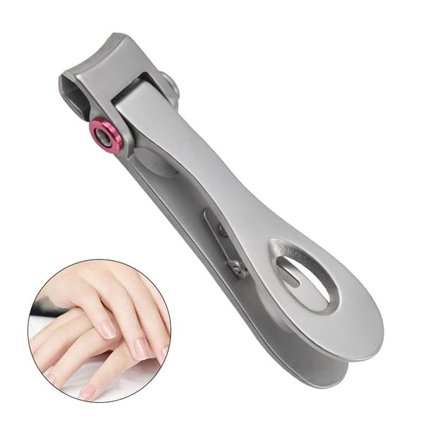 Professionelle Negleklippere til Fingre i Rustfrit Stål Pink 7cm